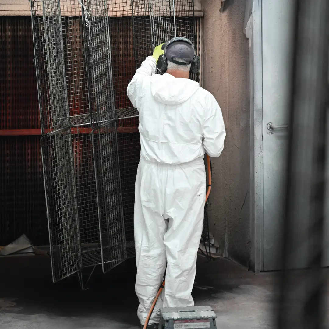 Spraying doors